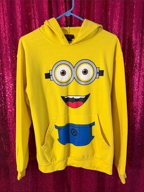 Yellow Minion Graphic Hoodie